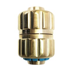 Holman Hose Joiner Grip N Lock Brass 18mm