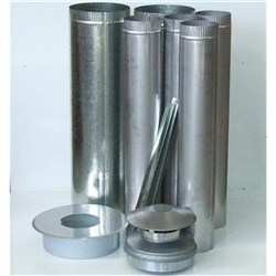 Flue Kits - Flue Kit Super Single 4.5 to Suit Masport Pot Belly Klondike  and Pittsburgh - Irribiz