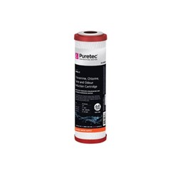 Puretec CB951-C Carbon Block Cartridge Standard 10", 0.5 Micron Chloramine Reduction