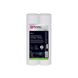 Puretec PX051-2 Polyspun Sediment Cartridge 10", 5 Micron Twinpack