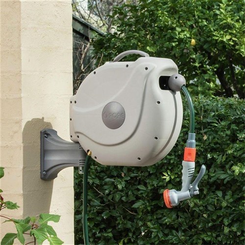 Pope Retractable Hose Reel 30m with Trigger Watering Attachment 