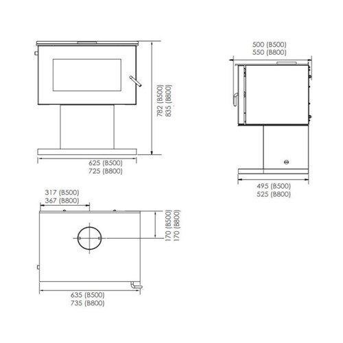 Blaze B500 Freestanding Wood Heater