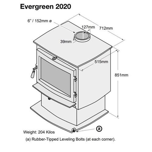 Lopi Evergreen Pedestal Wood Heater