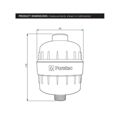 Puretec SF240-CH Double-Life Shower Filter System