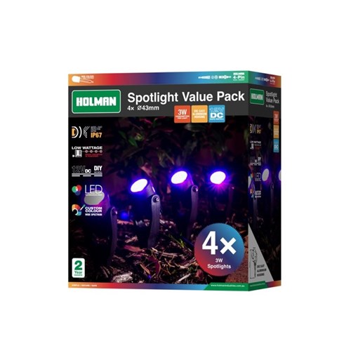 Holman RGB Colour Spotlight 43mm Value Pack