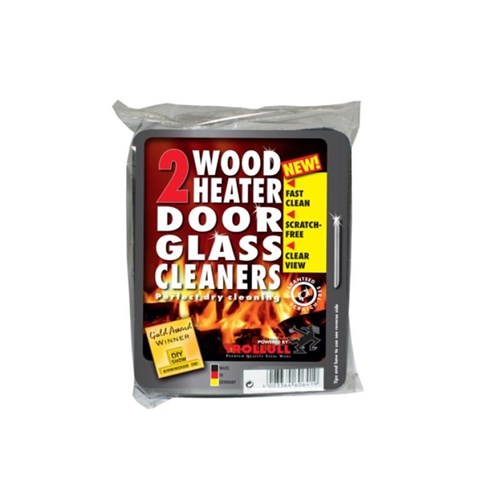Wood Heater Door Glass Cleaners Pack of 2
