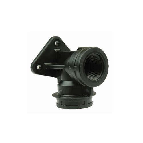 Wall Plate Elbow Threaded FI BSPT x FI BSPP 3/4