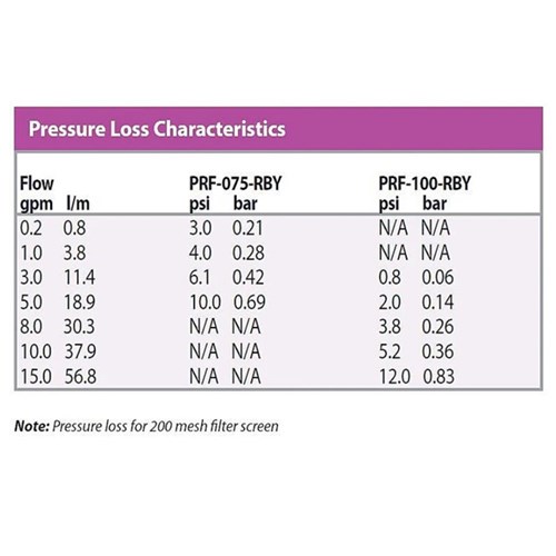 Rain Bird Pressure Regulating RBY Filter 200 Mesh