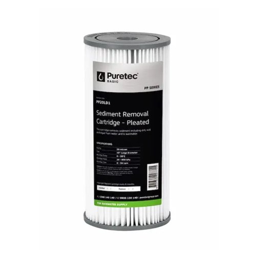 Puretec PP20LD1 Pleated Sediment Cartridge Large 10